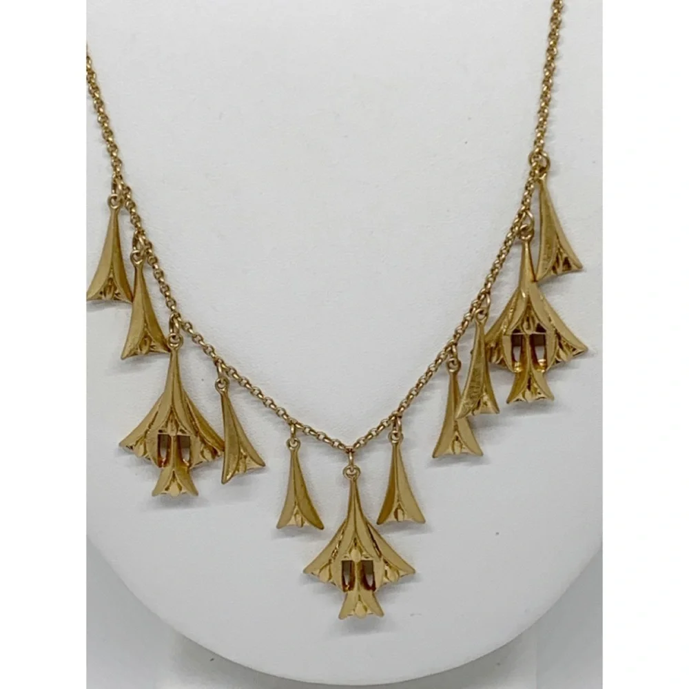 J. Crew Gold Dangles Necklace